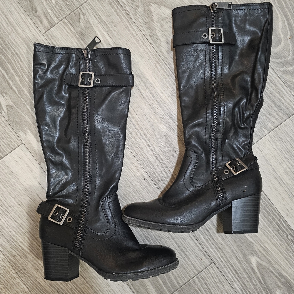 Black Knee-High Boots